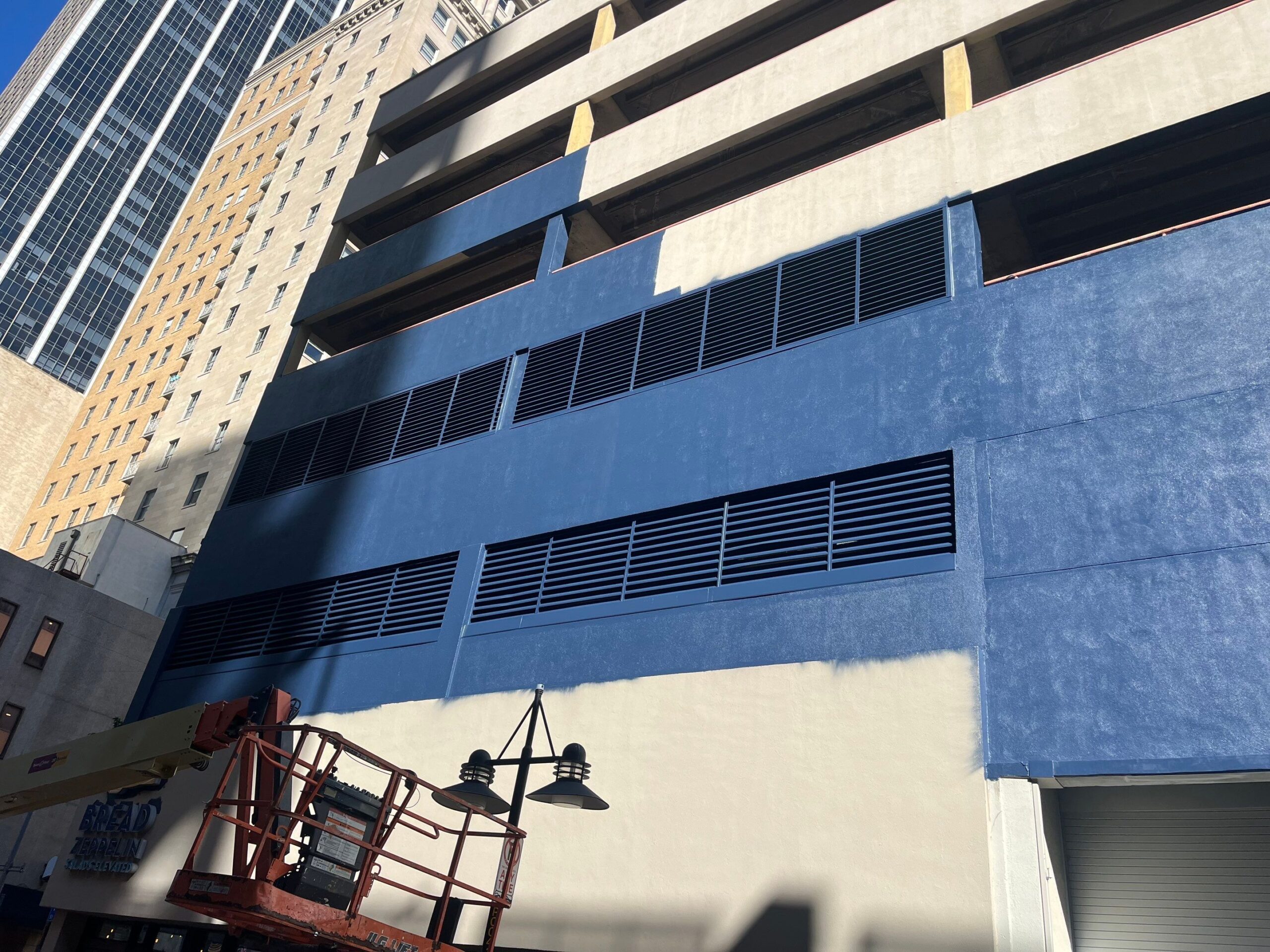 Downtown Dallas Mural Preparation